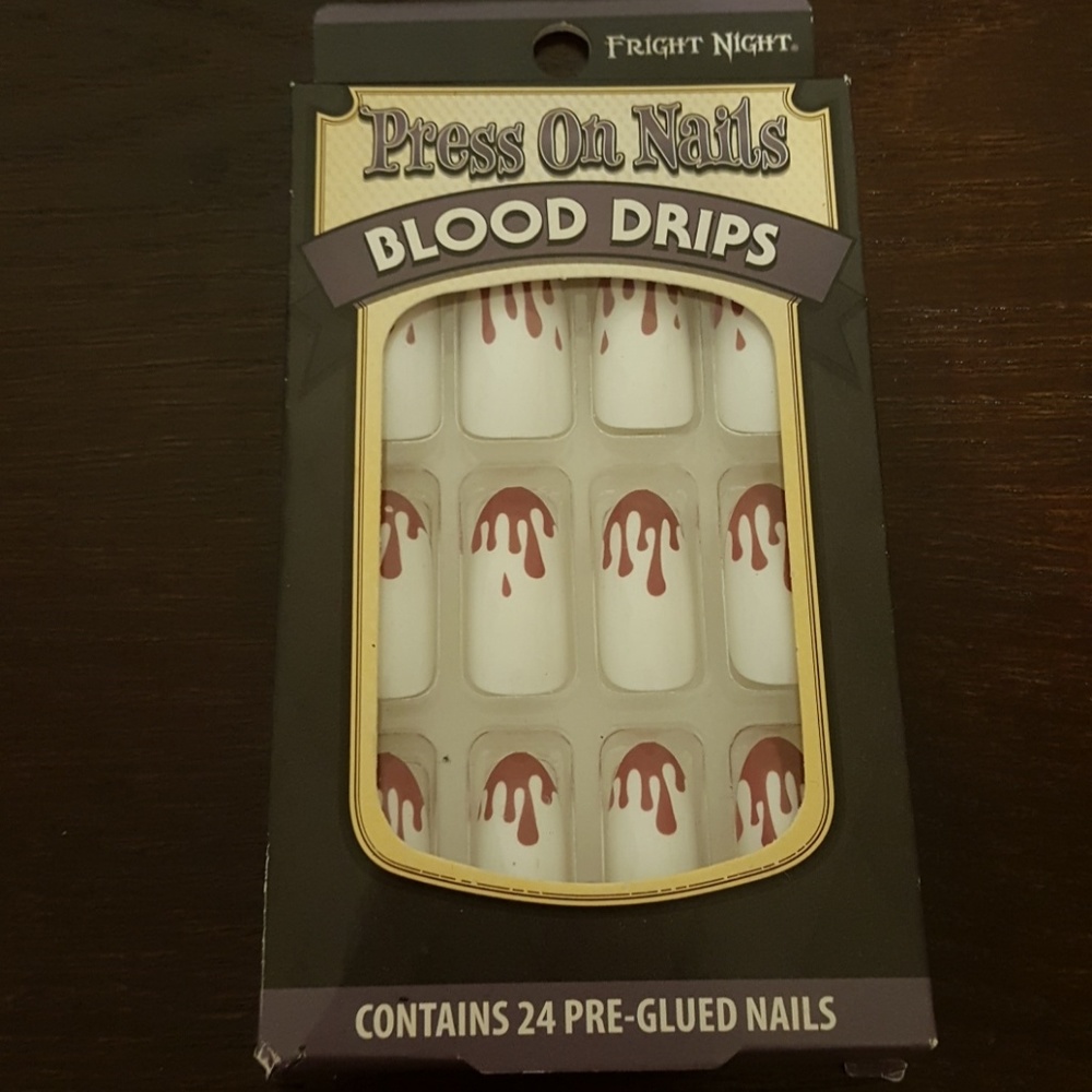 Fright Night Blood Drips Press On Nails